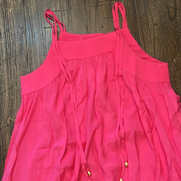 Trina Turk Floret Hot Pink Midi Shift Dress Size XS NWT - Picture 3 of 8